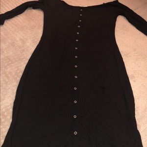 BLack off shoulder dress